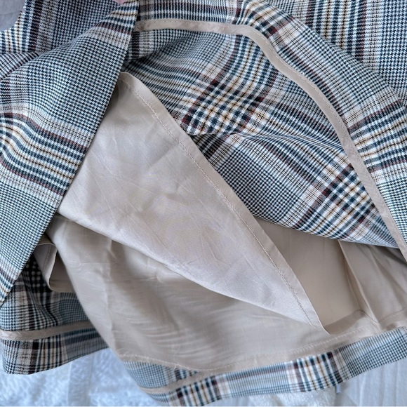 Aritzia Gray Plaid Mini Dress - Picture 8 of 11